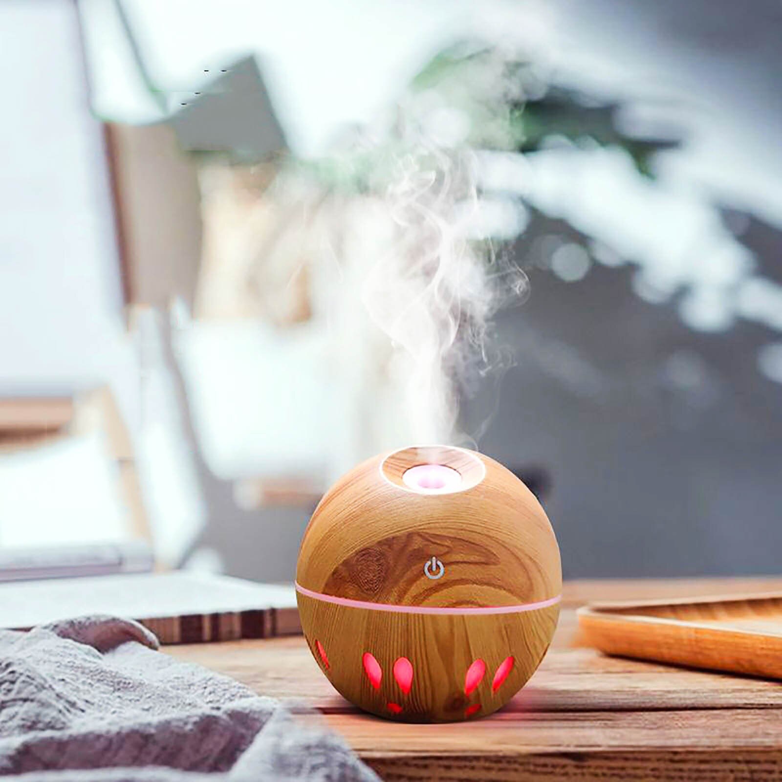 4 # Portable Air Aroma Essentiële Olie Diffuser Led Aroma Aromatherapie Luchtbevochtiger Olie Aromatherapie Cool Mist Maker Voor Thuis
