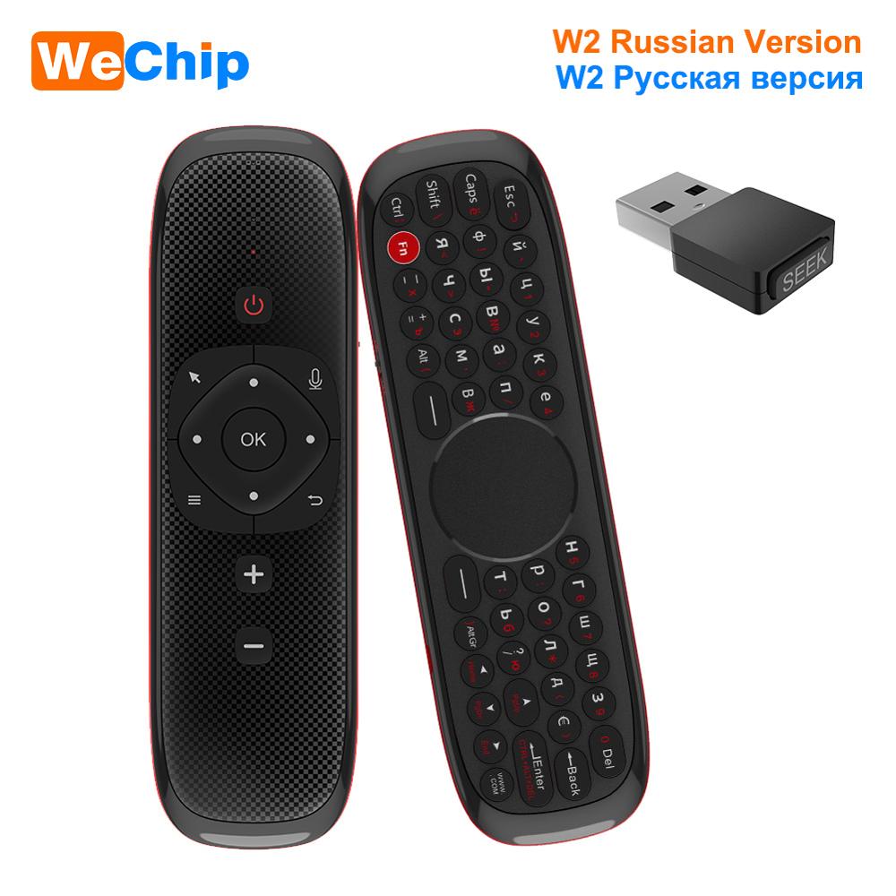 Wechip W2 Mini Keyboard with Touch Pad Mouse 2.4G Wireless Fly Air Mouse Voice Remote Control For Tv Box/Mini Pc/Tv PK Wechip W1: W2 Russian Version