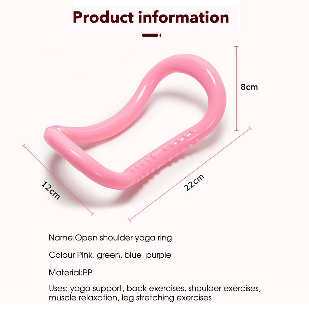 Yoga Magic Ring Pilates Yoga Circle Equipment Muscle Trainer Workout Fitness Circle Training Resistance Support Tool Calf Home