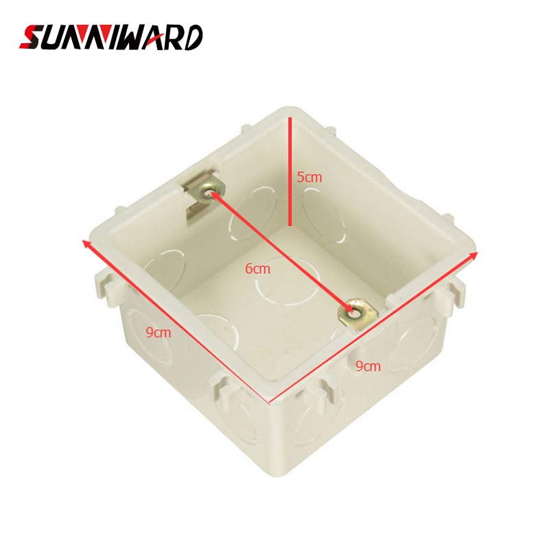 EU Standard, Wall Round Mounting Box, Internal Cassette, Wiring Box, White Back Box For EU Switches and Sockets