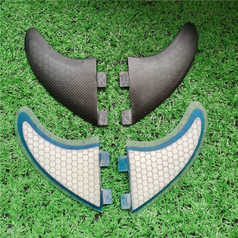 BiLong FCS Quad fin a Set Surfboard Fins for FCS fin Box Multi-size glass fiber surf Fin surfing boogie board Surfboards: Navy Blue