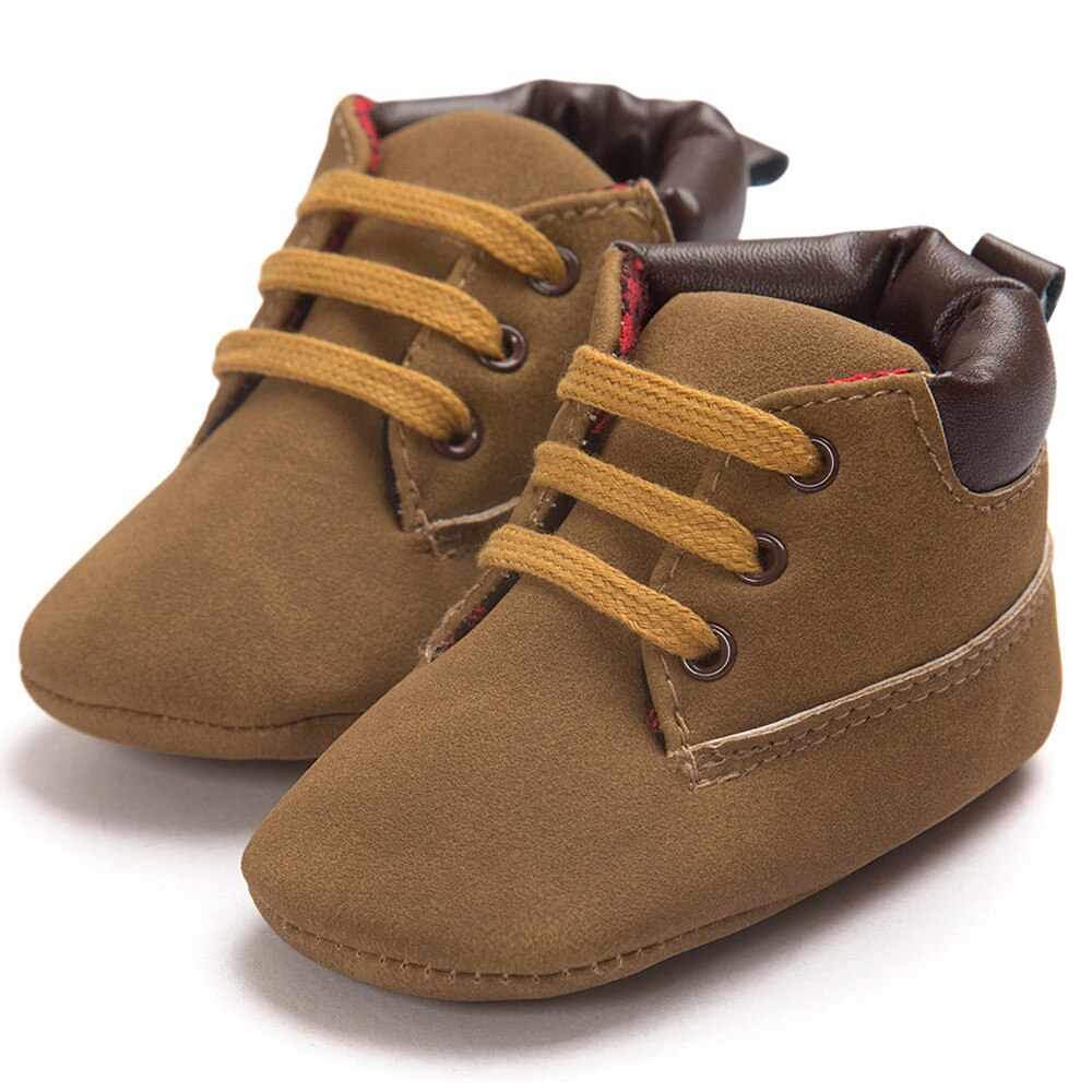 Muqgew Baby Peuter Schoenen Zachte Zool Lederen Schoenen Baby Jongens Meisjes Slippers 0-6 6-12 12-18M Peuter Schoenen Eerste Wandelaars: E / 12