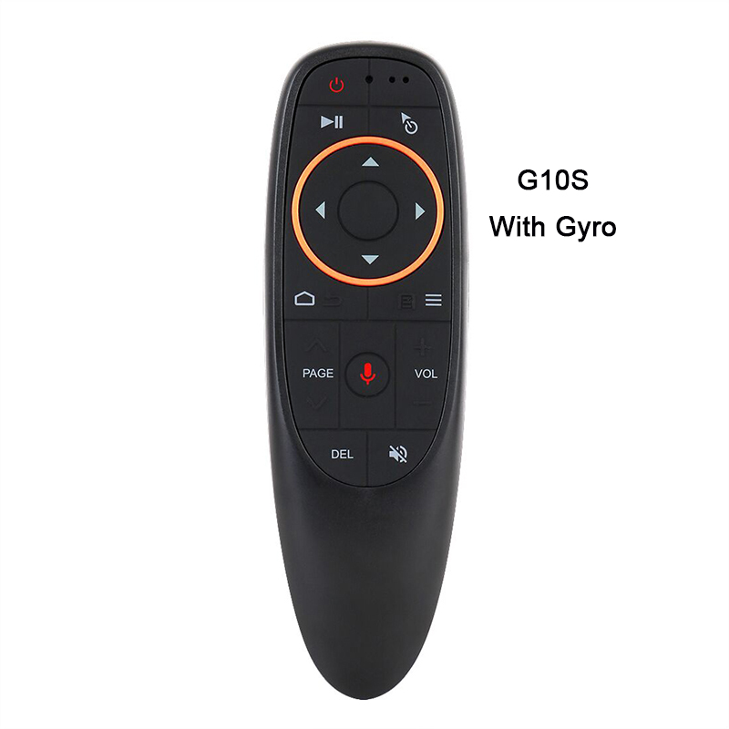 Kebidu  g10s fly air mus mini fjernbetjening  g10 trådløs 2.4 ghz til android tv boks med stemmestyring til gyro sensing spil: G10s med gyro