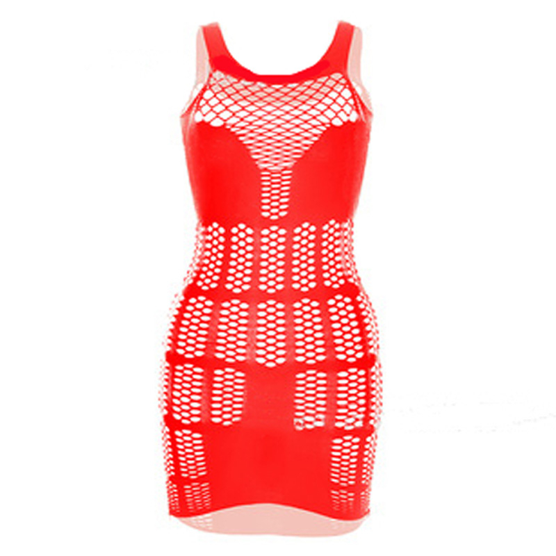 Jupe en filet dos nu pour femmes, Lingerie, nuisette sans manches, Sexy, vêtements sexuels pour femmes, vêtements de nuit: red