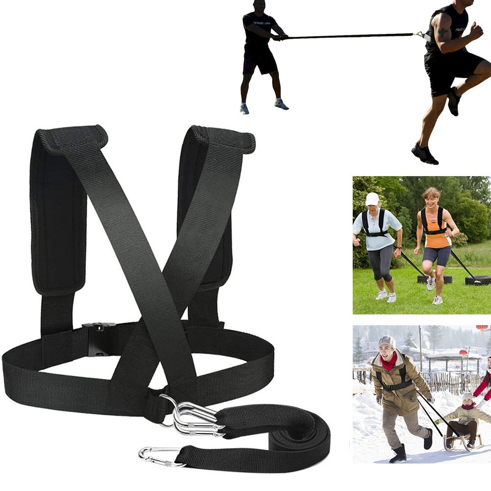 Men Women Football Equipment Team Sports With Pull Strap Agility Improve Speed Harness Trainer One Size Workout Tire Pulling