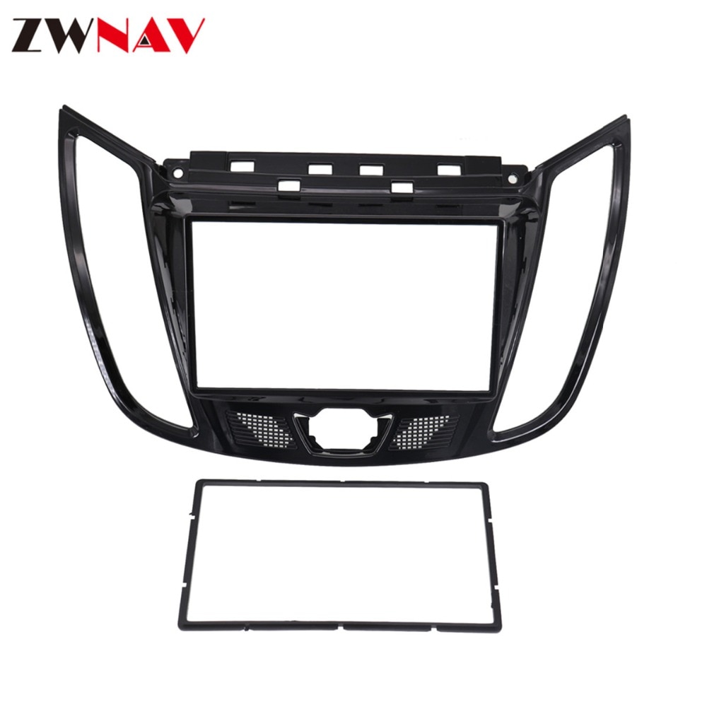 Marco de reproductor de DVD para coche para + FORD C MAX/ Kuga 2DIN UV negro, Radio Multimedia NAVI fascia