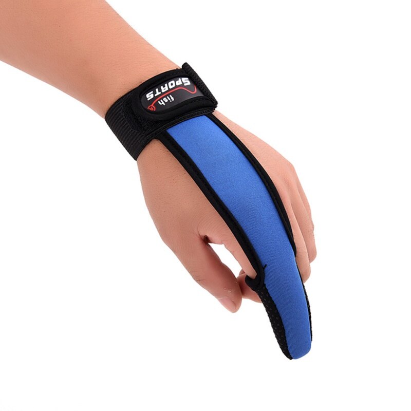 Protecteur gants de pêche ligne de coulée lancer canne à pêche dédié respirant Polyester antidérapant unique doigt gants: B