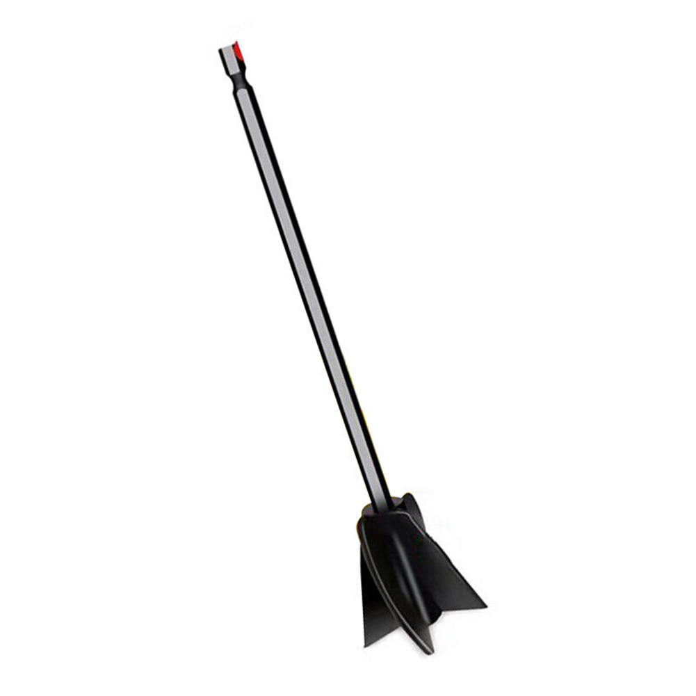 Mélangeur époxy, fixation de perceuse à peinture, palette de consistance pour liquides, agitateur à tête de résine, fixation de résine de peinture avec mandrin de forage: Kaki