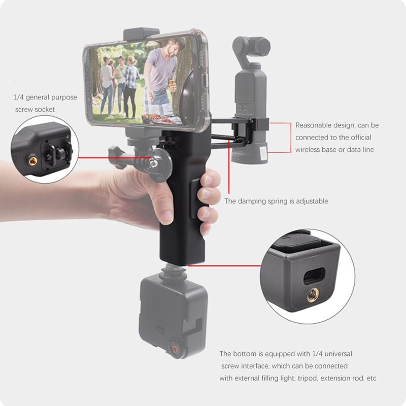 For Osmo Pocket Mini Handheld Anti-Shake Vlog Z Axis Stabilizer Carrying Case Smartphones Holder For Dji Osmo Pocket