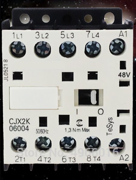 Original K Series Miniature Contactor CJX2-K0610 LC-K NC6-0610 6A Coil Voltage AC110V Public Broadcasting Products