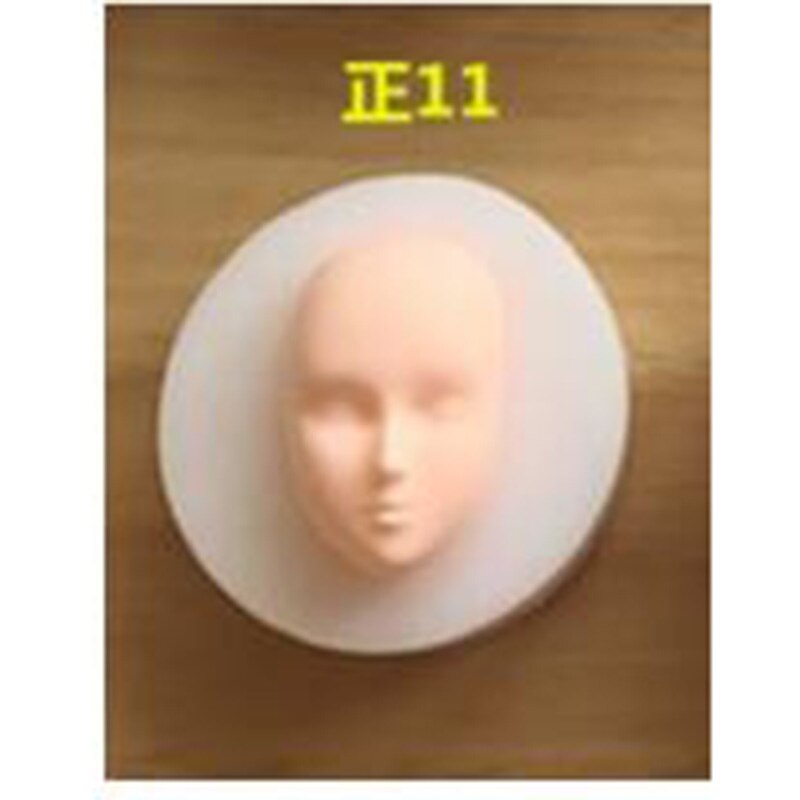 1 stk kake dekorasjonsverktøy 3d baby face myk leireformverktøy silikonform kake sjokoladegodteri bakeform fondant: 11