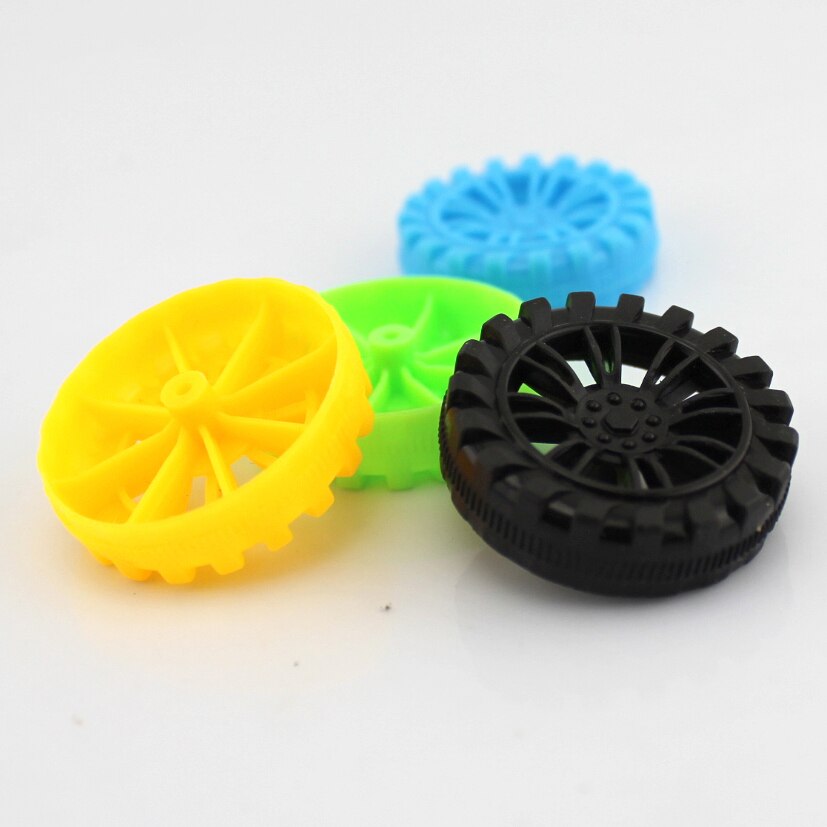 2*45 Mm Smalle Plastic Wielen Diy Model Handgemaakte Speelgoed Wielen Fun Diy Materiaal Accessoires
