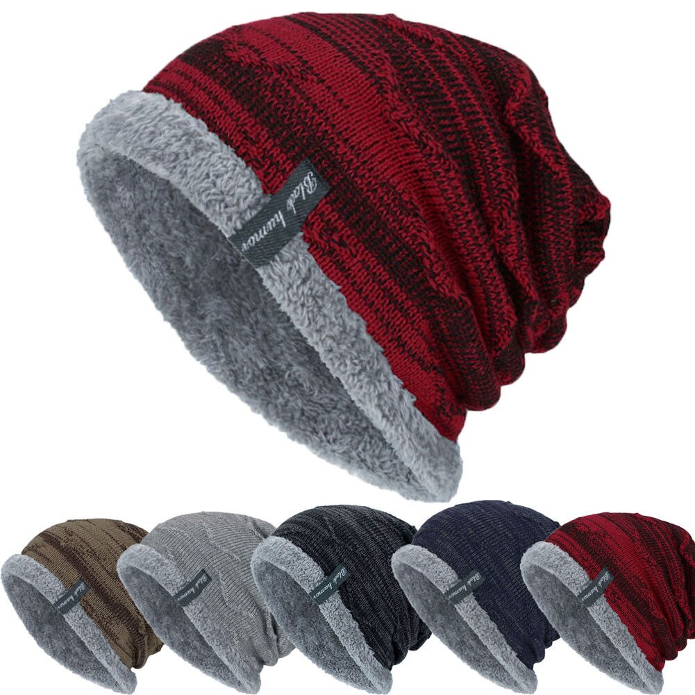 Warm Wintter Cat For Women And Men Unisex Plush Knitted Baggy Beanie Knit Hat Snow Caps Elastic Free Szie