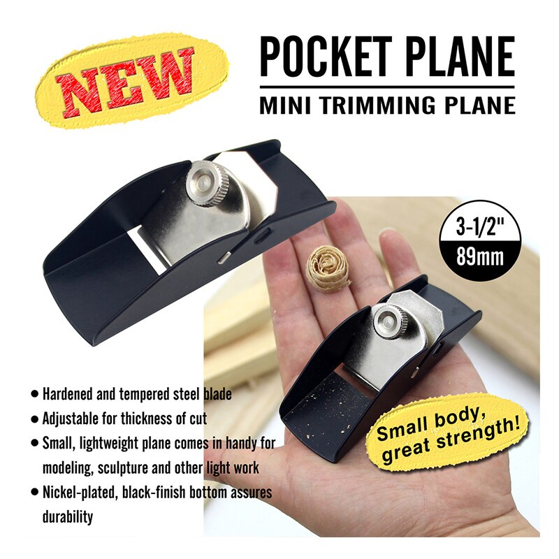 Woodworking Mini Wood Trimming Plane Hand Planer Lightweight Wood Planing Carpenter Hand Tools Handheld Wood Planer