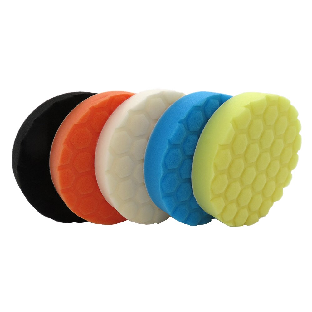 Tampon éponge de polissage pour épilation, 5 pièces, 6/7 pouces, tampon à récurer, gommage électrique, tout usage pour la réparation automobile, soins automobiles