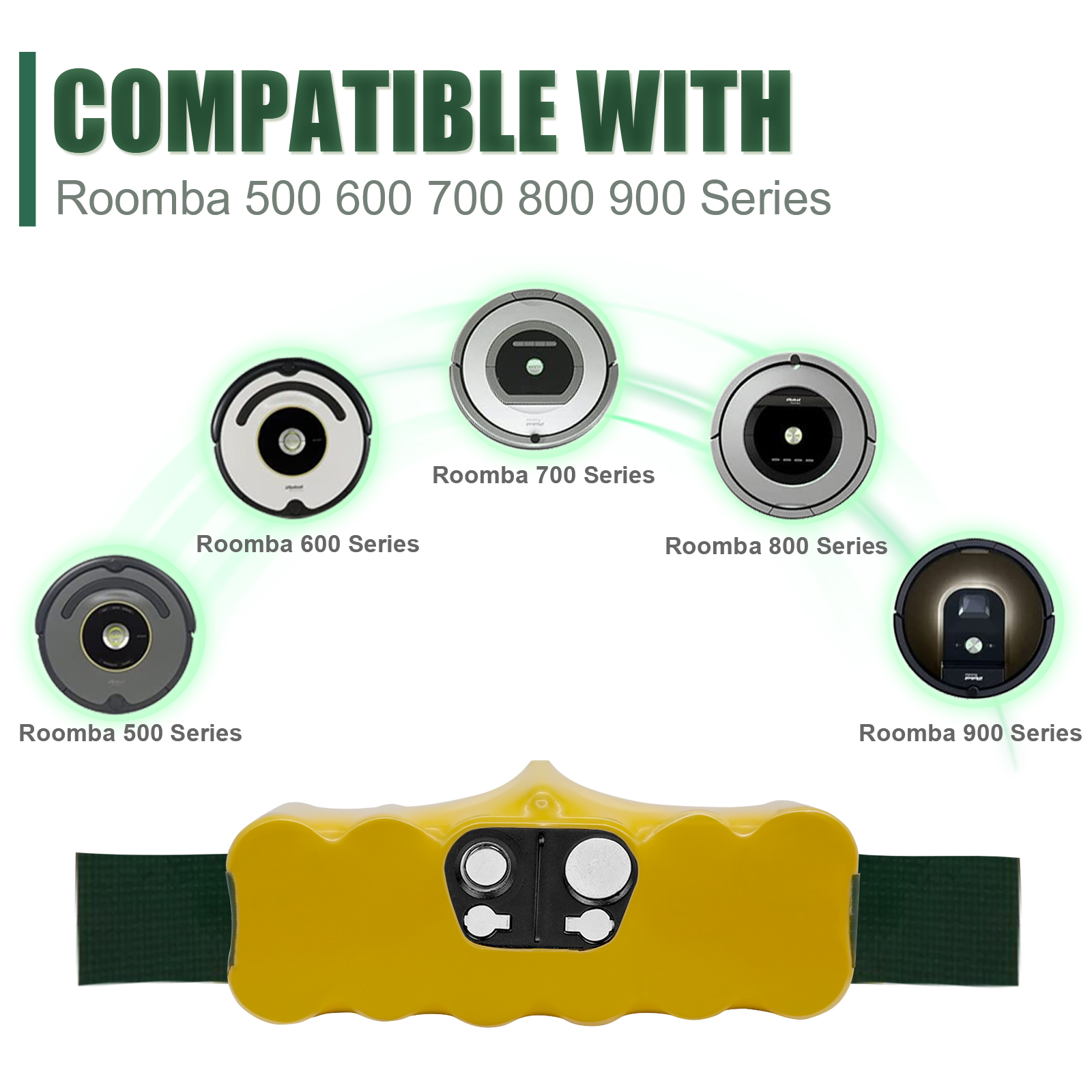 Dla iRobot Roomba 500 14.4V bateria Roomba 600 700 800 900 seria odkurzacz do iRobot roomba 620 650 770 780 akumulator Ni-Mh