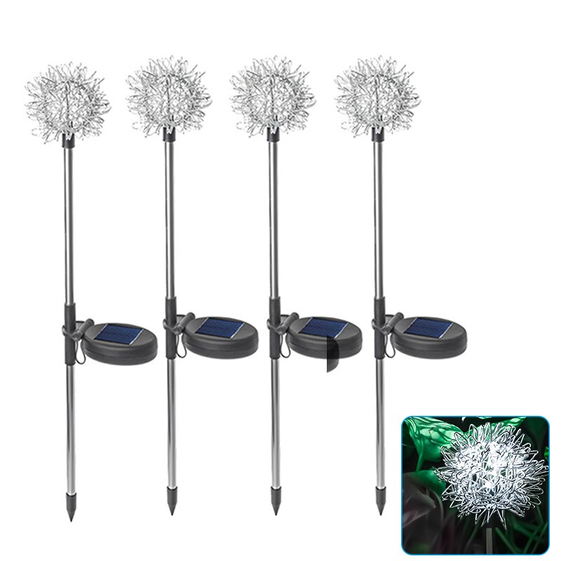 Lampe solaire d&#39;extérieur en forme de plante, luminaire de paysage Unique, idéal pour une pelouse, une cour, un jardin ou un Patio, SEC88: White light
