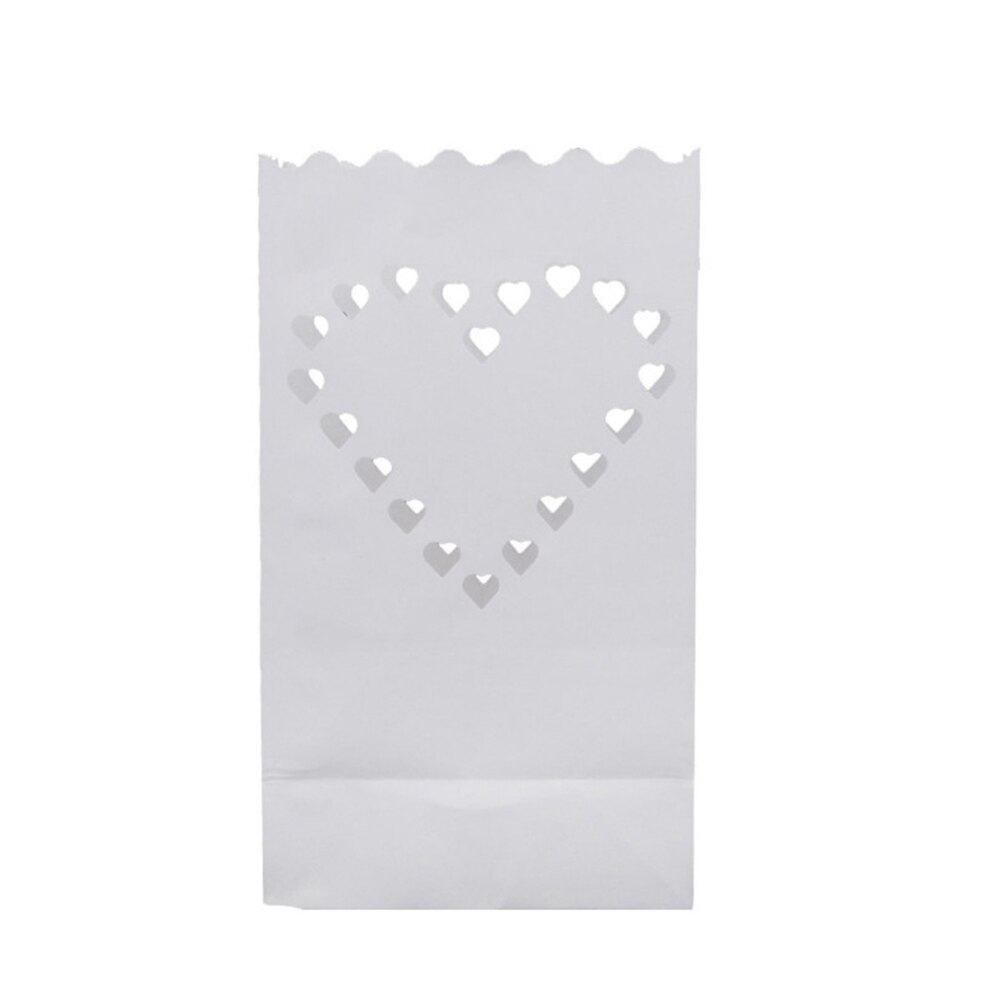 20pcs DIY Luminaria Paper Lanterns Tea Light Candle Bag Flame Resistant Paper For Festival Wedding Party Decor Multiple Styles: Style2