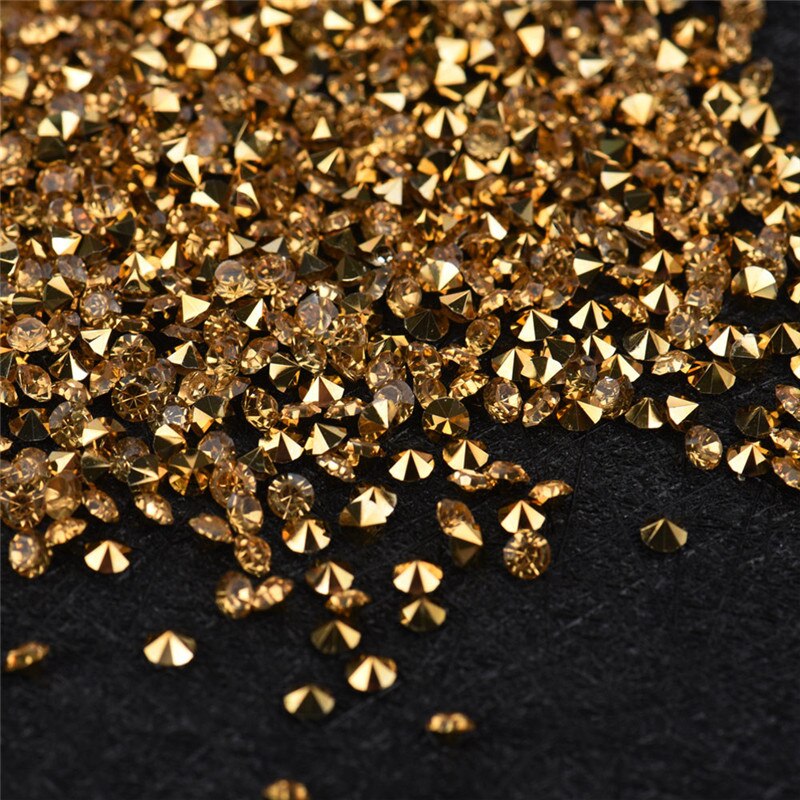 3mm Acrylic Diamond Confetti Wedding Decoration Crafts Diamond Confetti Table Scatters Clear Crystal Centerpiece Party: A 1000PCS gold