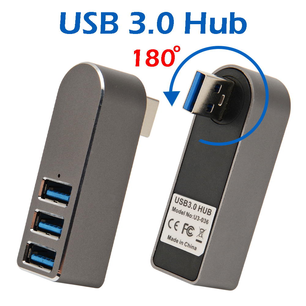 [3 Pcs/1 Pc] Aluminium USB3.0 Hub Splitter Usb Hub Hub 3 Poorten Usb 3.0 Mini hub