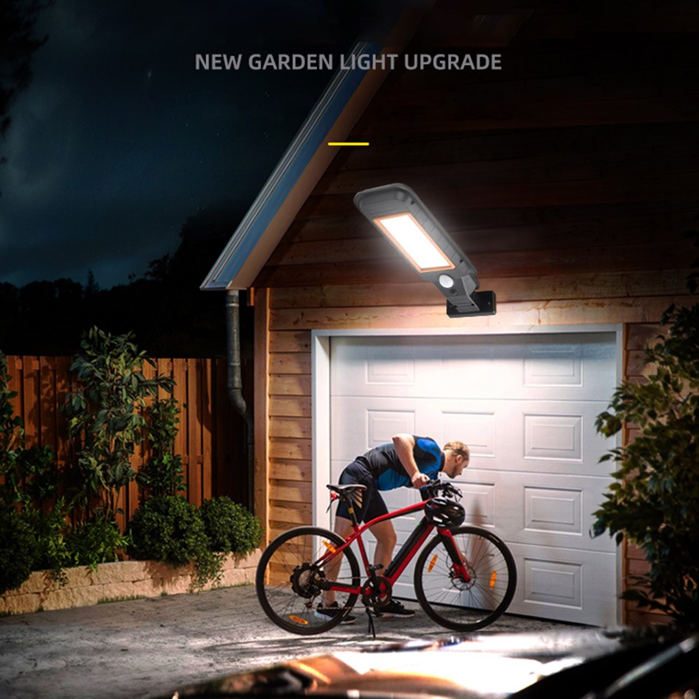 LED Wireless Remote Control Solar Street Light Outdoor Waterproof Wall Lamp Human Body Induction Garden Light Solar Lamp