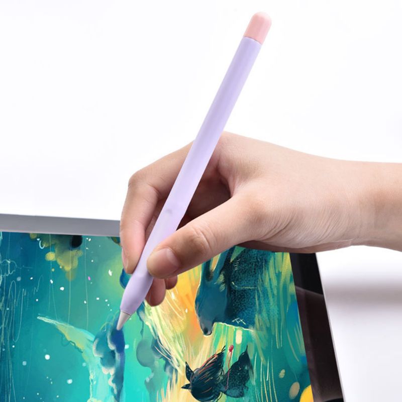 Protective Safety Case For Apple Pencil 2 Anti-lost Anti-Shock Silicone Sleeve Cover For Ipad Tablet Touch Pencil 2 Kits