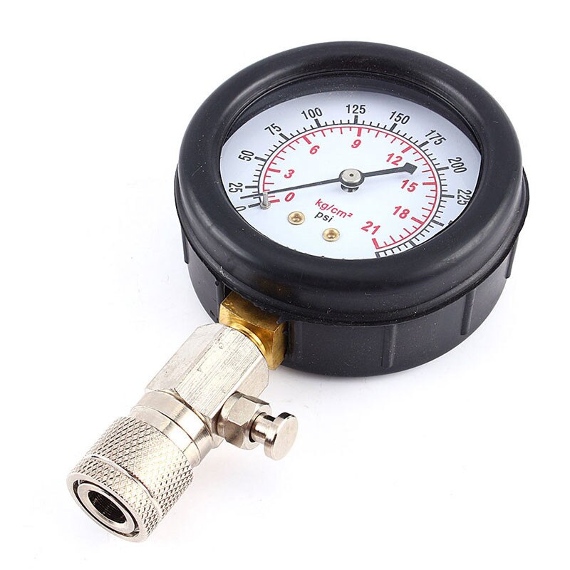 Compressie Tester Manometer Tester Kit Motor Auto Benzine Gas Motor Cilinder Auto Motorfiets Manometer Met Adapter