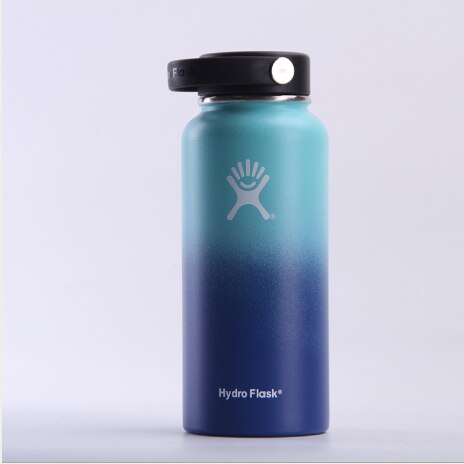 GH Stainless Steel Water Bottle Hydro Flask Water Bottle Vacuum Insulated Wide Mouth Travel Portable Thermal Bottle 32oz/40oz