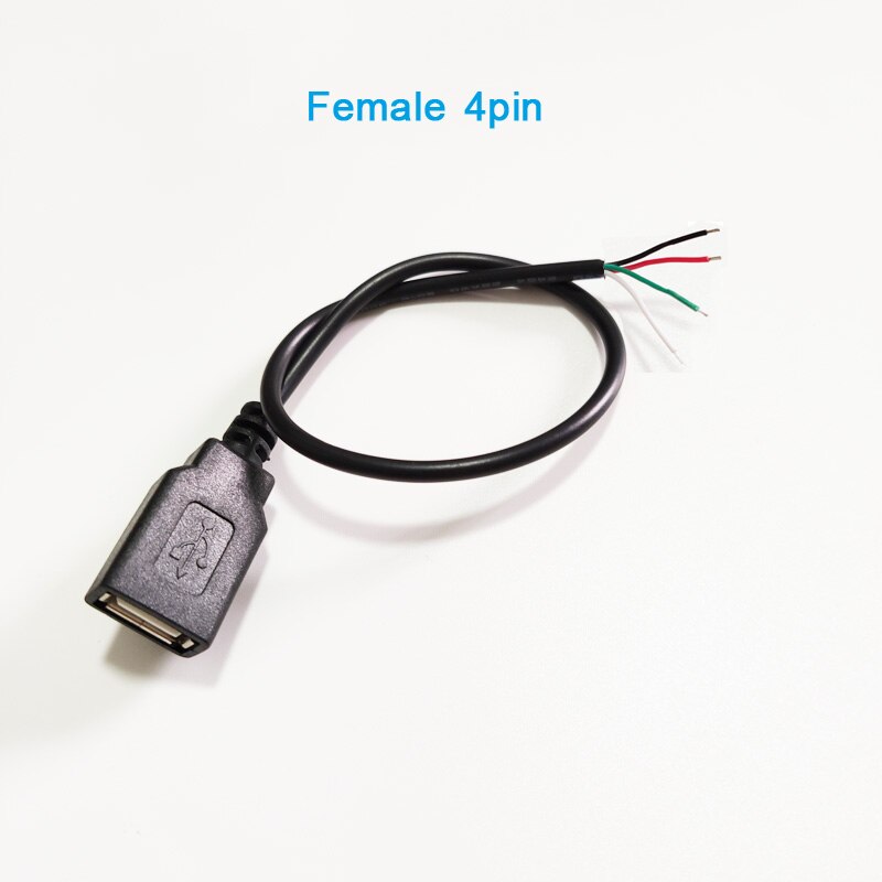 0.3m 1m 5V Power Supply Cable USB 2.0 Female Male 2Pin 4Pin Wire Jack Charger Charging Cord Extension Connector: USB Female 4Pin / 100cm
