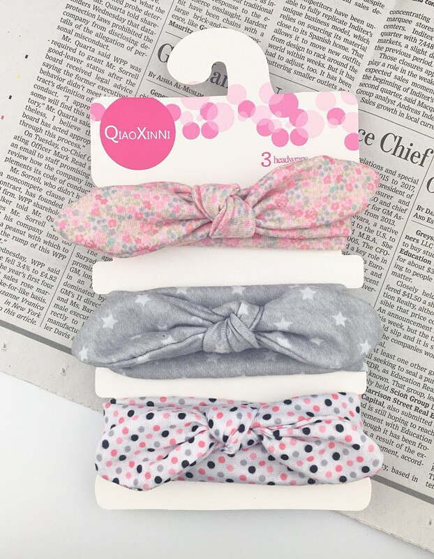 3 teile/los neue baby mädchen stirnband elastische haar bands haar zubehör kid kinder bowknot haarband für neugeborene babys