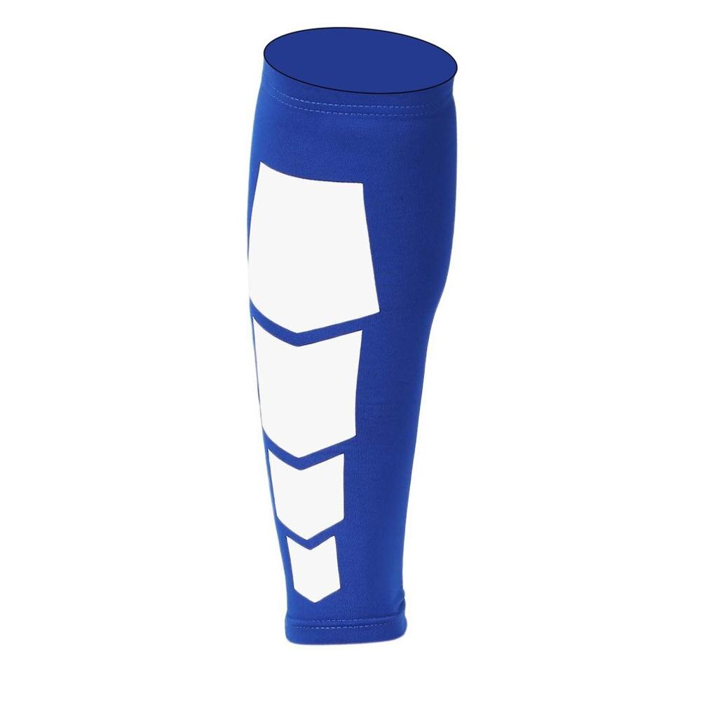 Men Sports Leg Calf Leg Brace Support Stretch Sleeve Compression Exercise Women Ease Cramping Fit Comfortably Calf Muscle: blue / XL