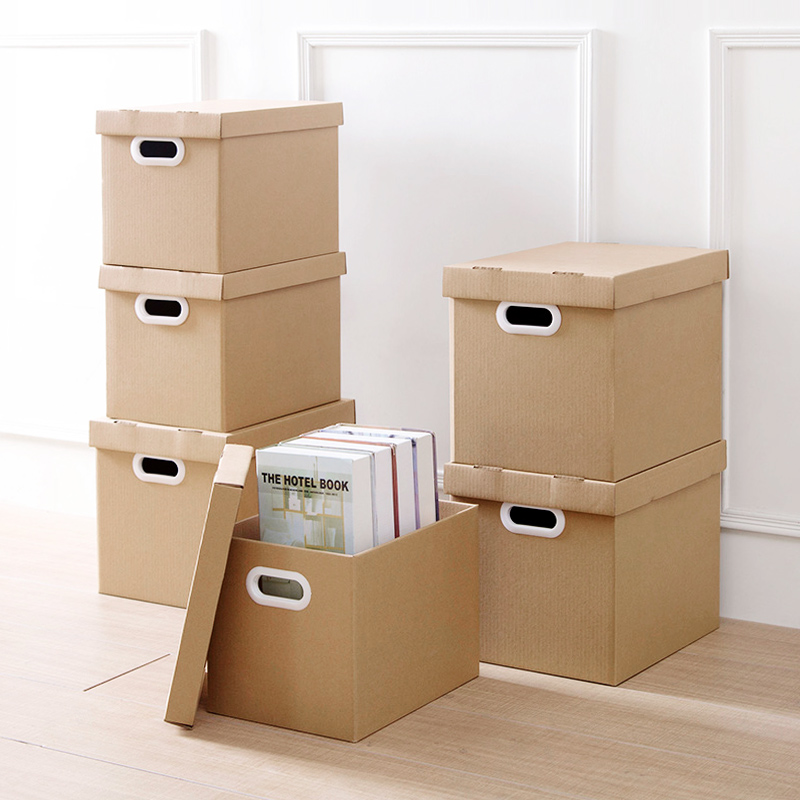 Paper folding and storage box large size covered file household book storage clothing finishing box