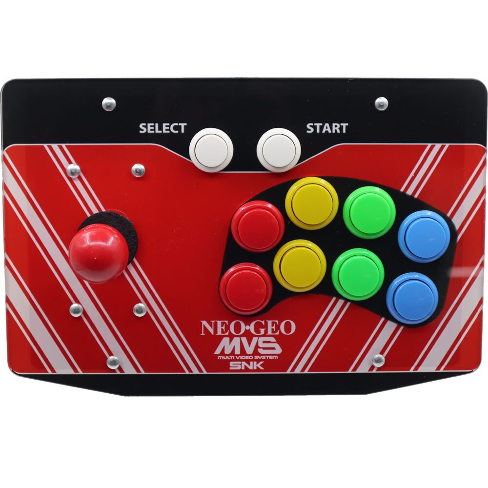RAC-J500S 10 pulsanti Arcade Joystick USB cablato pannello acrilico per PC NEO GEO MVS SNK