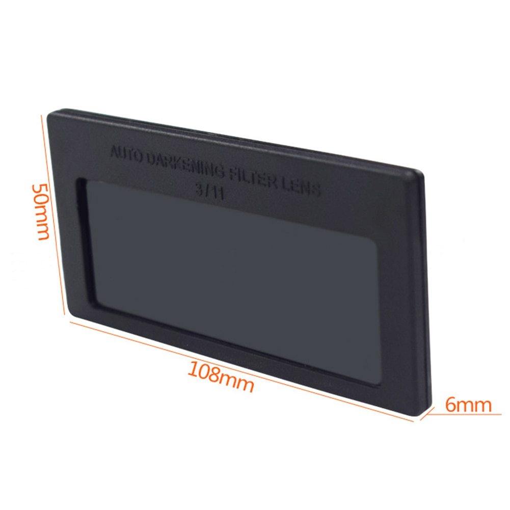 Changement automatique lunettes de travail filtre Durable lentille de soudage ombre solaire Auto assombrissement fenêtre ouverture casque pièces bouclier