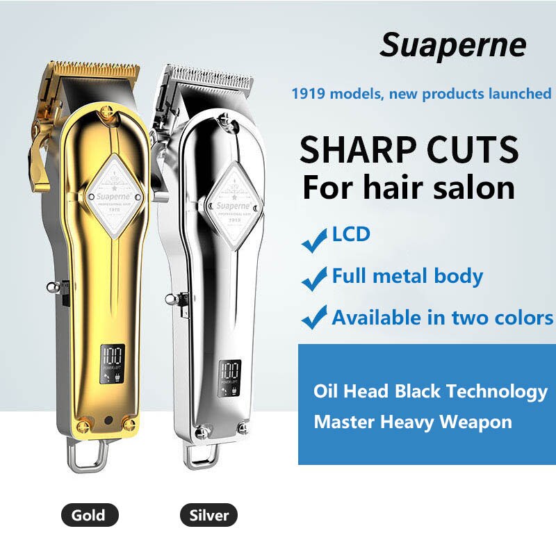 Professional Hair Clippers Hair Trimmer Men's Basic Barber Set Mains Trimmer Shaver Cutter Rechargeable Electric Hair Clipper