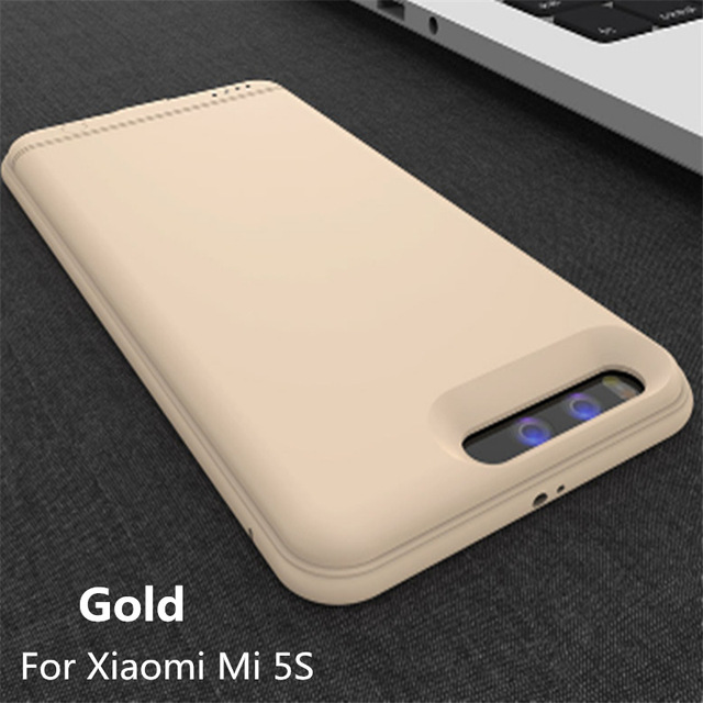 Slanke Acculader Gevallen Voor Xiaomi Mi 5S Power Bank Case 6000Mah Externe Opladen Batterij Case Draagbare Power bank Cover: Goud