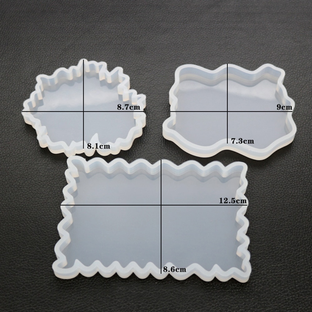 Tee itse silikoni läpinäkyvä kristalli epoksiliima muotti tuhkakuppi lasin joustava valmistus savihartsi korujen valmistustyökalut