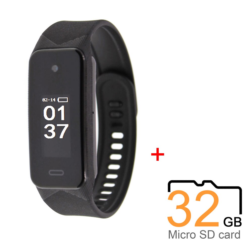 Digital Voice Recorder Fitness Armband mit Voller HD 1080p Kamera Smart Armband Tragbar Körper Kamera-50% OFF: 32 GB Micro SD card