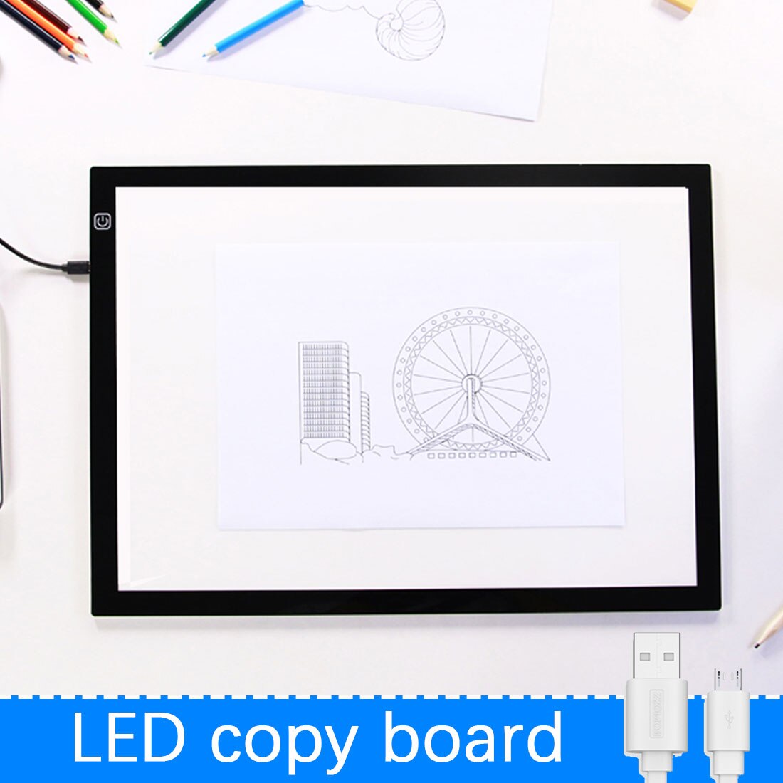 Digital Tablets Dimmable A3 A4 A5 Drawing Tablets LED Light Pad for Artists Animation Drawing Graphics Tablet Copy Board