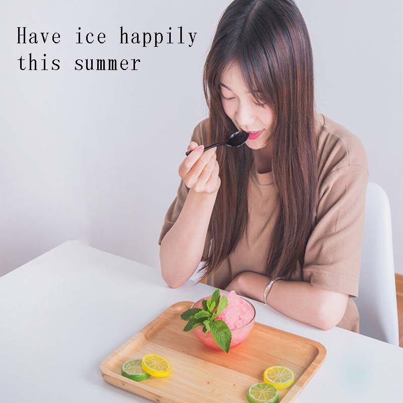 1L Portable Hand Crank Manual Ice Crusher Shaver Kids Shredding Snow Cone Maker Machine Kitchen