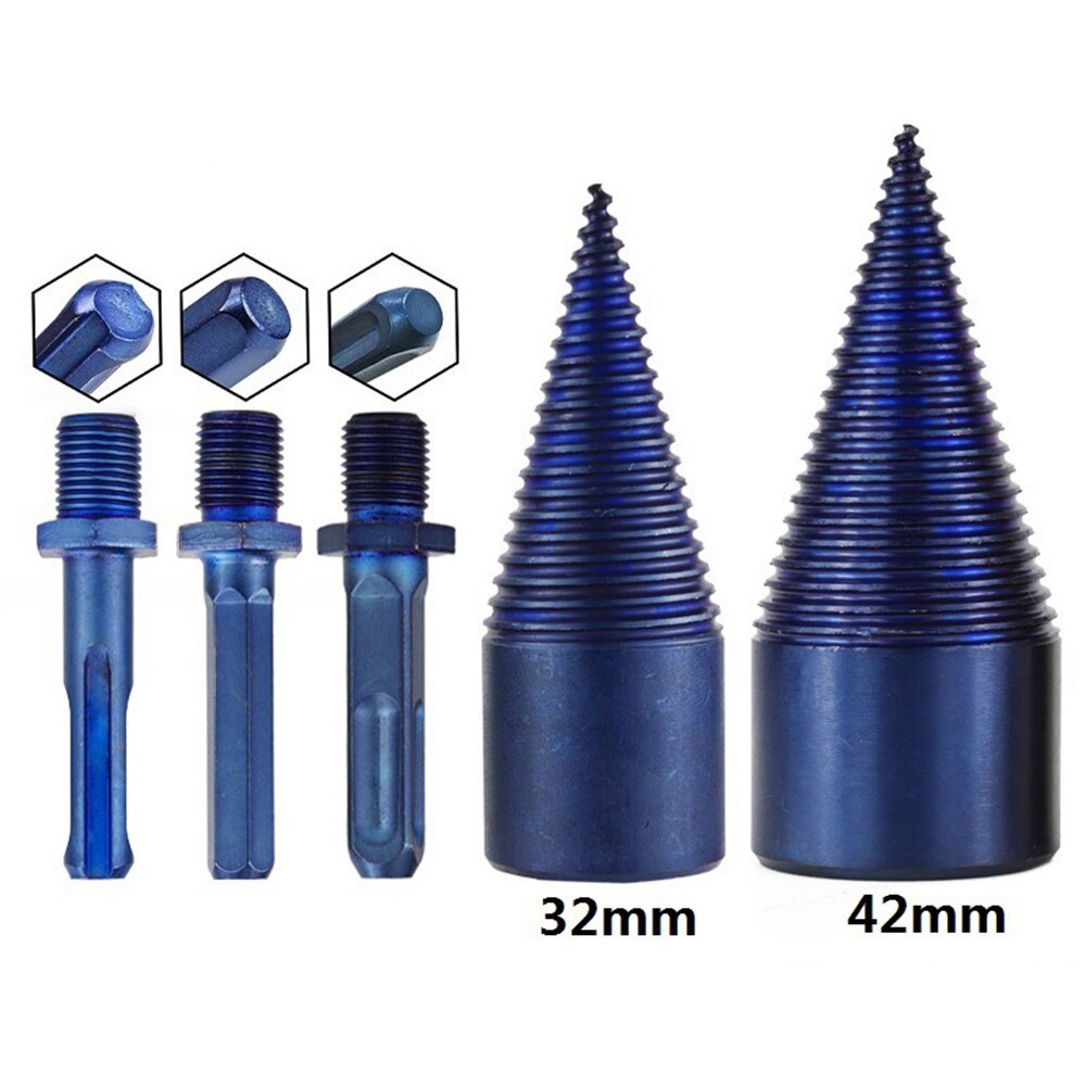 Équipement de conducteur de cône de fente de foret de tête. Acier à grande vitesse de réparation