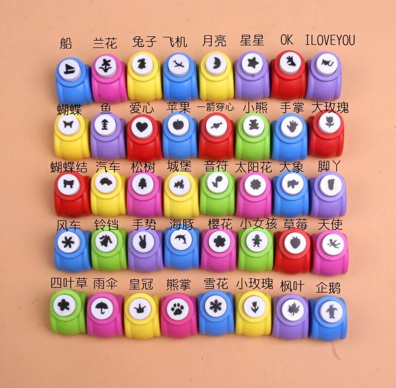 Mini Scrapbook Punches Handmade Cutter Card Craft Calico Printing DIY Flower Paper Craft Punch Hole Puncher Shape