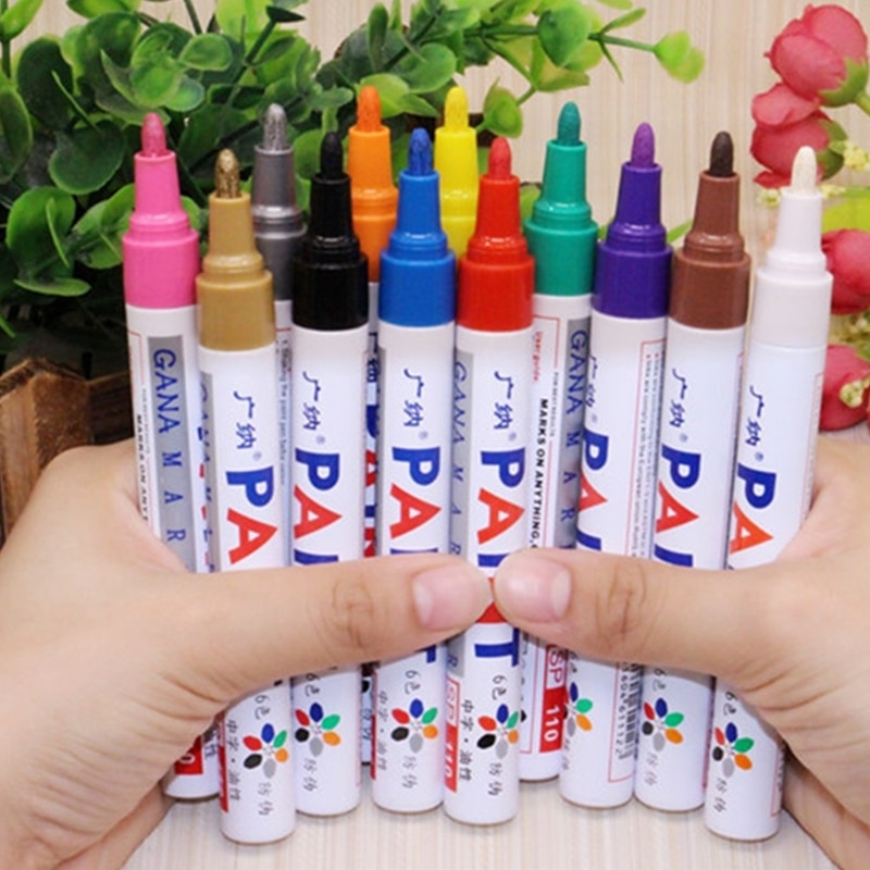 68Pcs Waterdichte Permanente Vette Verf Marker Pen Autobanden Loopvlak Cd Metalen Hout Schilderen Graffiti School Kantoorbenodigdheden
