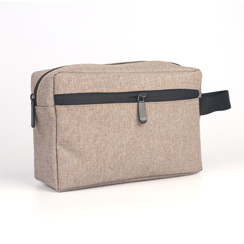 Bolsa organizadora de almacenamiento tipo Clutch, bolsa de viaje para equipaje, bolsa Oxford impermeable de para cosméticos, accesorios para maletas: Caqui