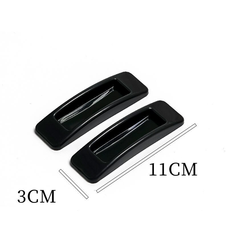 6Pcs Self-Stick Push Pull Helper Door Window Handle Sliding Door Push-Pull Helper Instant Cabinet Drawer Handle Furniture Knobs: 6pcs Black