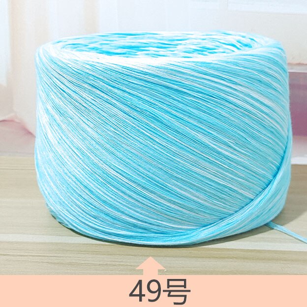 Fil de coton teint coloré 250g, 100% fils de coton pour tricoter à la main, fil serré coloré broderies crochet t4: 49