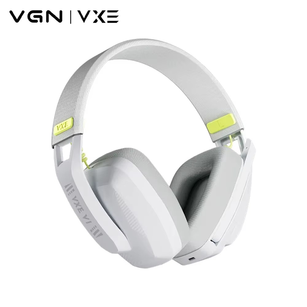 VGN VXE Sirene V1 Wireless Headset Zwei Modi Bluetooth 5.3 2,4G FPS Gaming Headset Kopfhörer Niedrige Latenz Leichtes individuelles: YELLOW