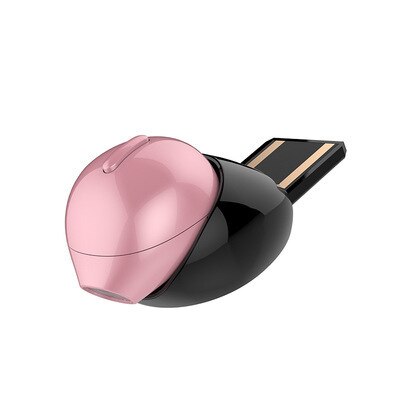 Mini Onzichtbare Draadloze Oortelefoon Met Microfoon Slapen Oortelefoon, Geen Flash, Half In-Oor, geen Pijn Micro Mono/Twin Bluetooth Oordopjes: 1PC Rose USB Charge