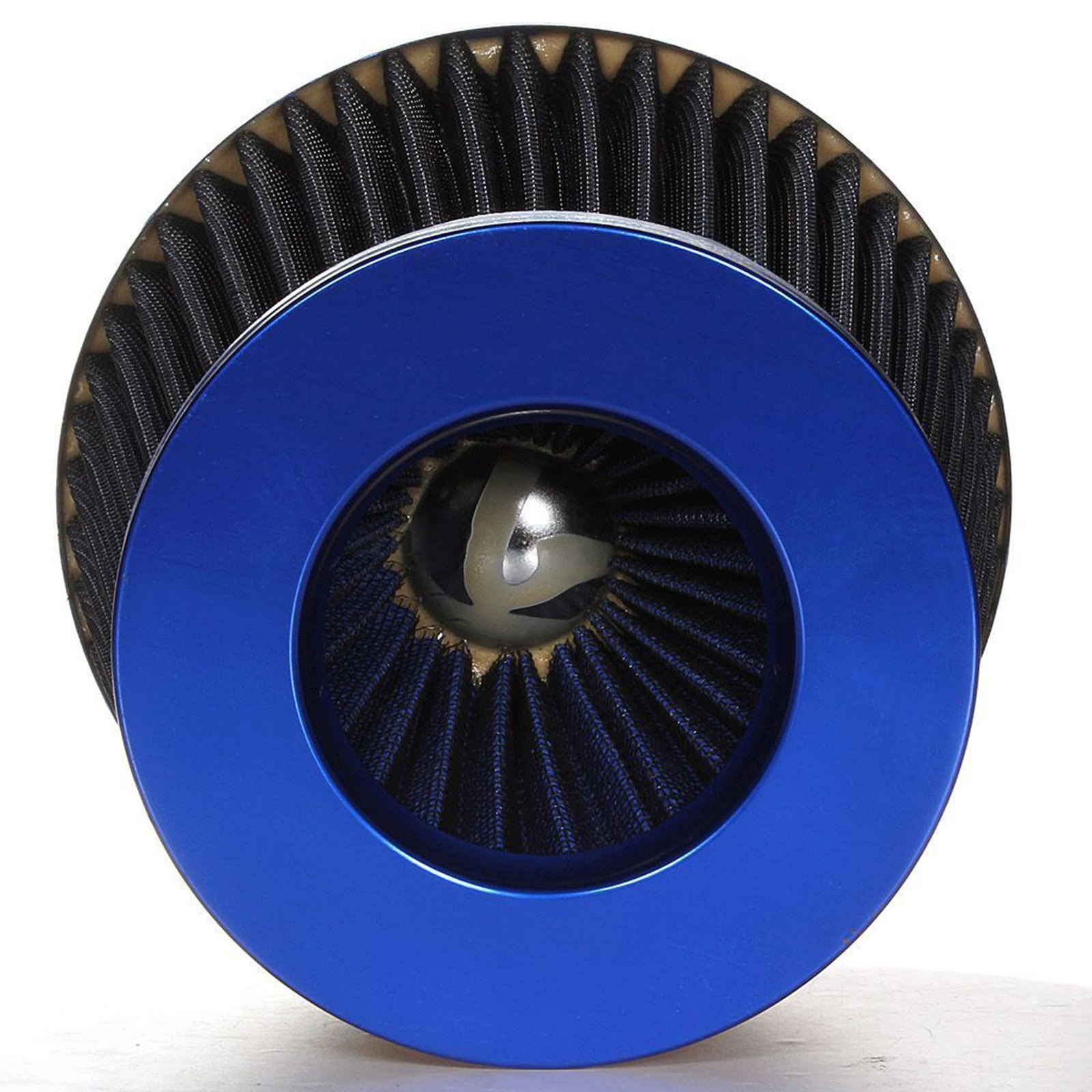 JX-LCLYL Universal Car Air Intake Filter Inductie Kit High Power Sport Mesh Cone Blauw