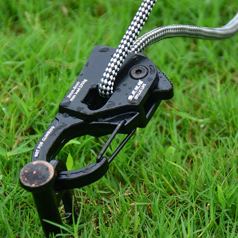 Tendeur de corde pour tente de Camping, ajusteur de cordon, fixation antirouille pour auvent de tente, forte charge, boucle à fixation rapide